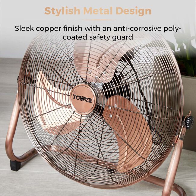 Tower 18" Copper High-Speed Velocity Floor Fan